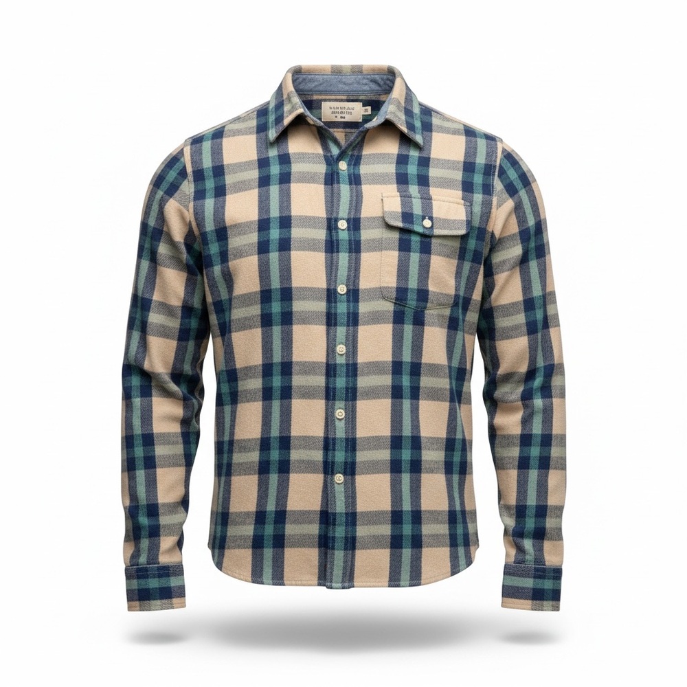 The Normal Brand Men’s Heavyweight Flannel Overshirt Shirt M Medium